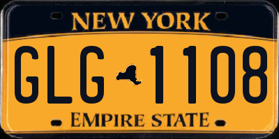 NY license plate GLG1108