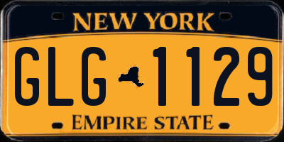 NY license plate GLG1129