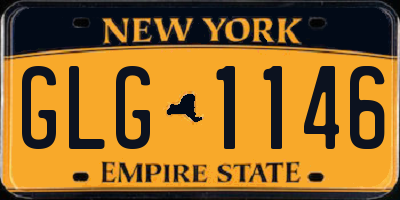 NY license plate GLG1146