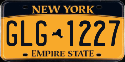NY license plate GLG1227