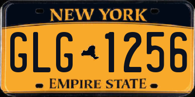 NY license plate GLG1256