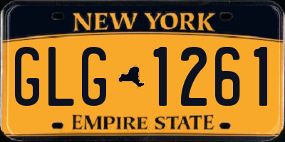 NY license plate GLG1261