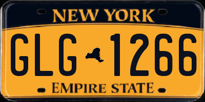 NY license plate GLG1266