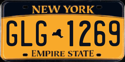 NY license plate GLG1269