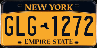 NY license plate GLG1272