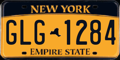 NY license plate GLG1284