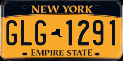 NY license plate GLG1291