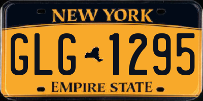 NY license plate GLG1295