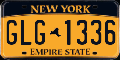 NY license plate GLG1336