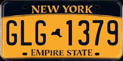 NY license plate GLG1379