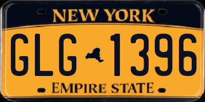 NY license plate GLG1396