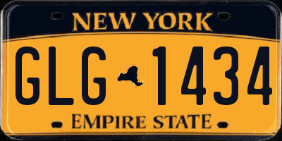 NY license plate GLG1434