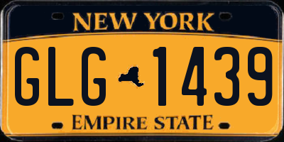 NY license plate GLG1439