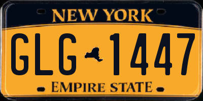 NY license plate GLG1447