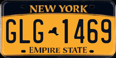 NY license plate GLG1469