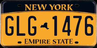 NY license plate GLG1476