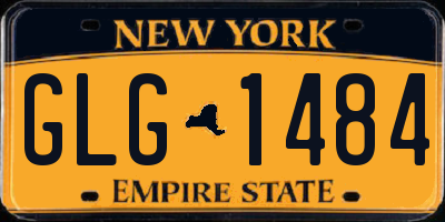 NY license plate GLG1484