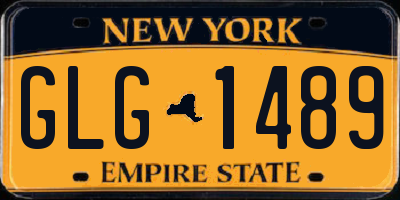 NY license plate GLG1489