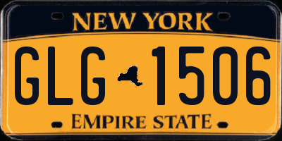 NY license plate GLG1506