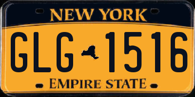 NY license plate GLG1516
