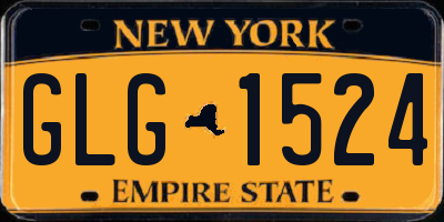 NY license plate GLG1524