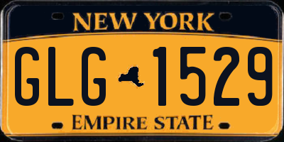 NY license plate GLG1529