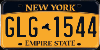 NY license plate GLG1544