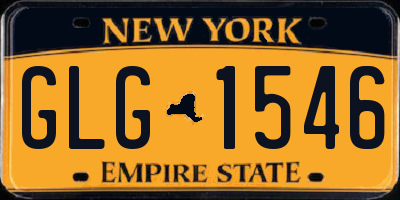 NY license plate GLG1546