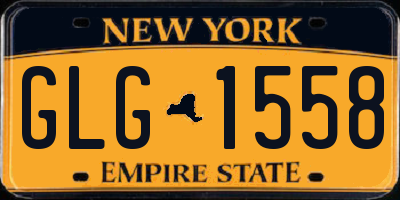 NY license plate GLG1558