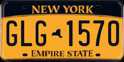 NY license plate GLG1570