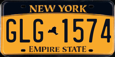 NY license plate GLG1574