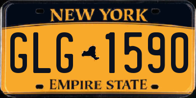 NY license plate GLG1590