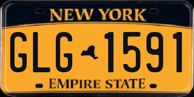 NY license plate GLG1591