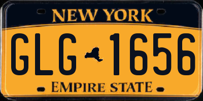 NY license plate GLG1656