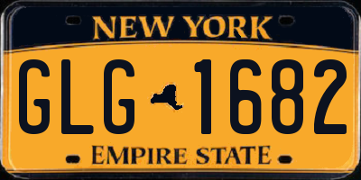 NY license plate GLG1682