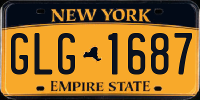 NY license plate GLG1687