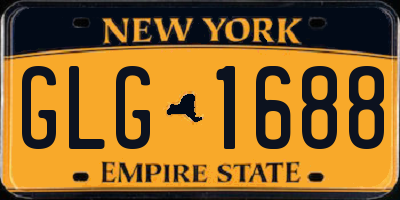 NY license plate GLG1688