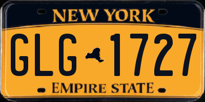 NY license plate GLG1727