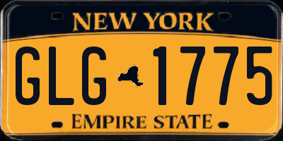NY license plate GLG1775
