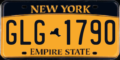 NY license plate GLG1790