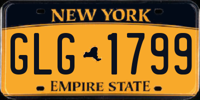 NY license plate GLG1799