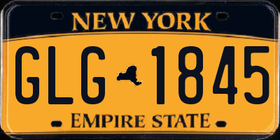NY license plate GLG1845