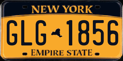 NY license plate GLG1856