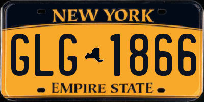 NY license plate GLG1866