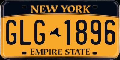 NY license plate GLG1896