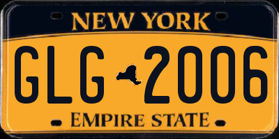 NY license plate GLG2006
