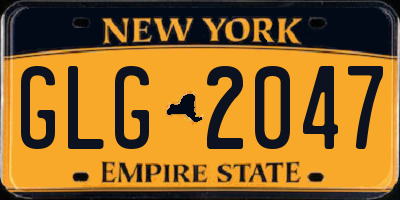 NY license plate GLG2047