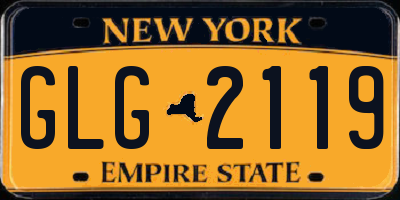 NY license plate GLG2119