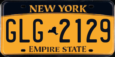 NY license plate GLG2129