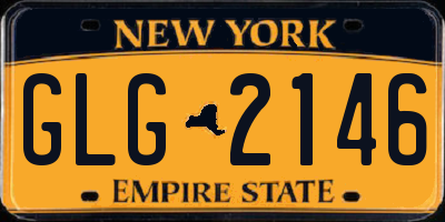 NY license plate GLG2146